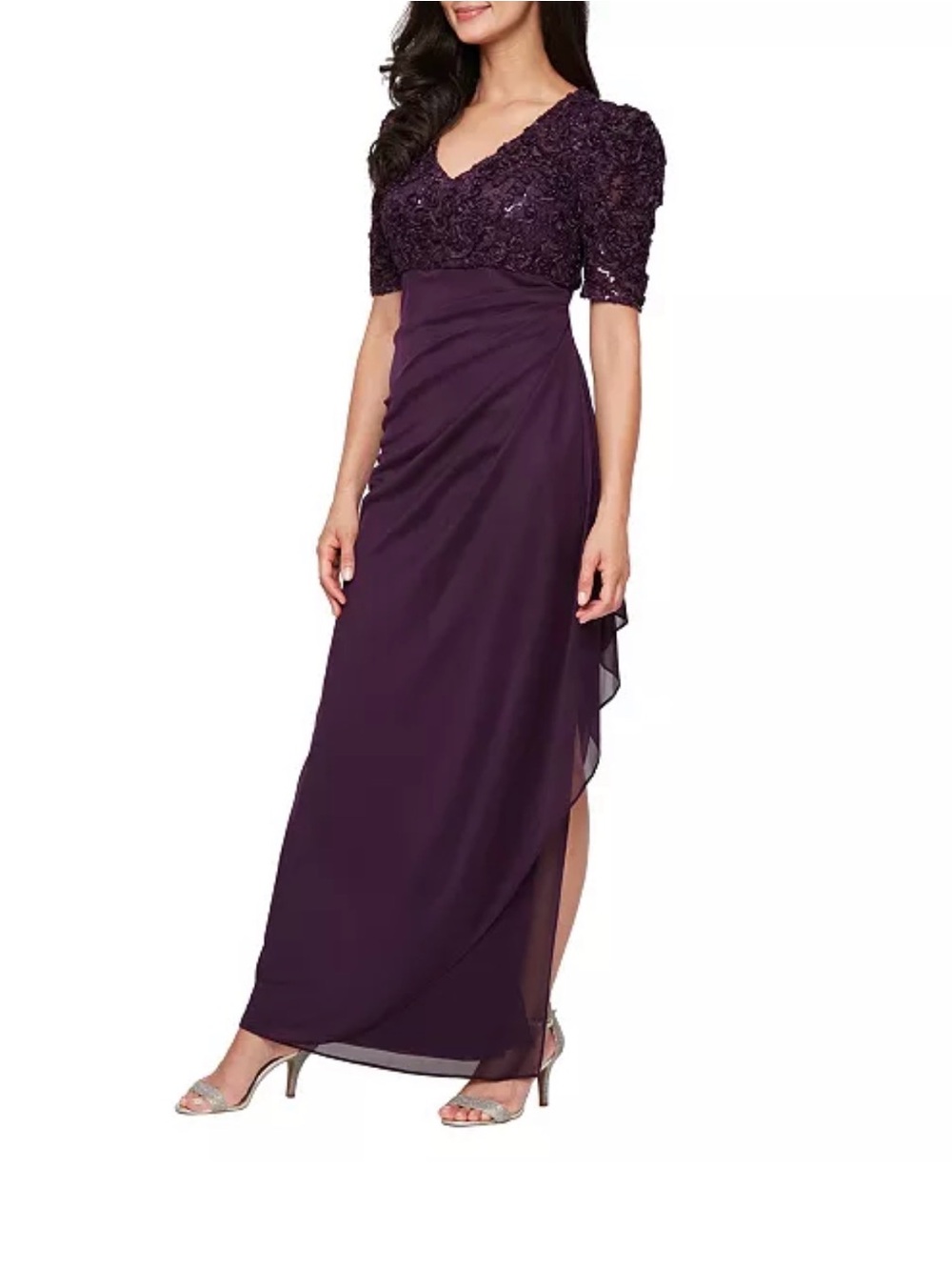 Alex evening Petite Empire Waist Dress